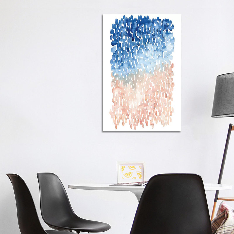 Coral Cascade II by Grace Popp - Wrapped Canvas Painting, 101.6 cm H x 66.04 cm W