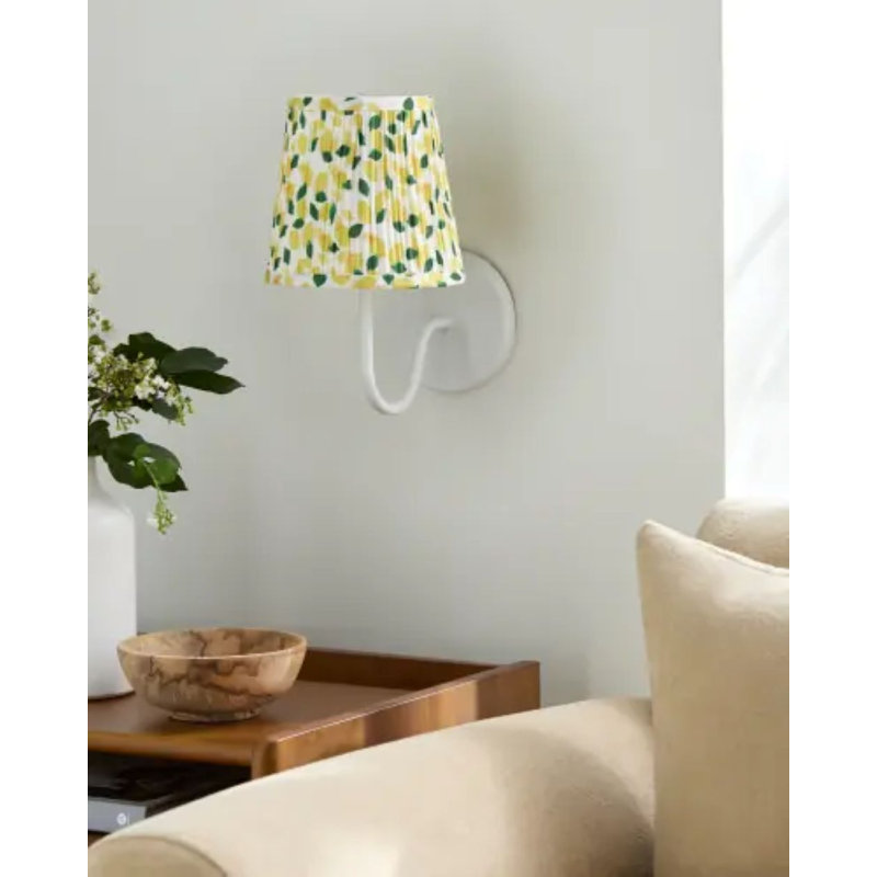 Applique murale Melinda, Jaune, White