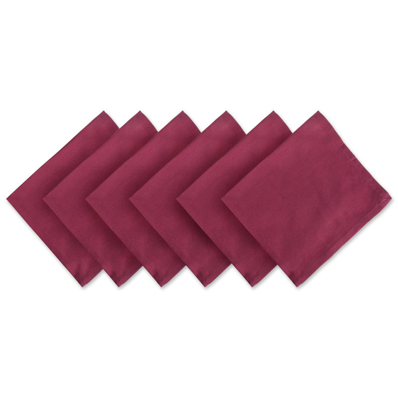 Scheffler Cotton Blend Square Napkin, Wine