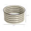 Ensemble de jardin surélevé rond en acier galvanisé avec bordure en caoutchouc sécuritaire et drainage par le fond ouvert, blanc pur, 60 cm (23,5 po)