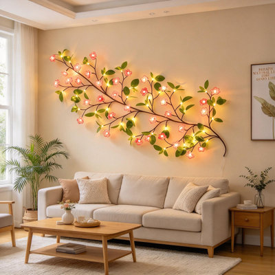 2,3 lumières à DEL 2,3 m avec gloire du matin, télécommande, 8 modes d'éclairage avec minuterie, guirlande de lumières USB décoratives pour la décoration intérieure de la chambre à coucher
