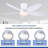 Flush Mount Ceiling Fan With Light And Remote-1041444501-1041444588