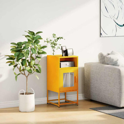 Beautrice 36cm W Steel Bedside Table