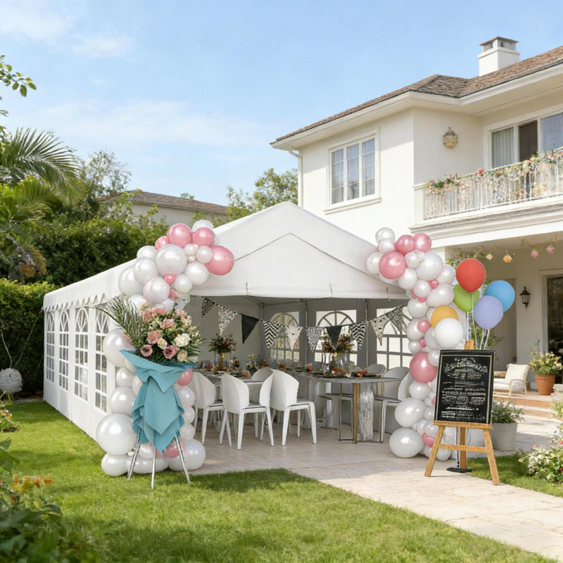 Tentes et abris de camping en acier durable, style fête spacieuse