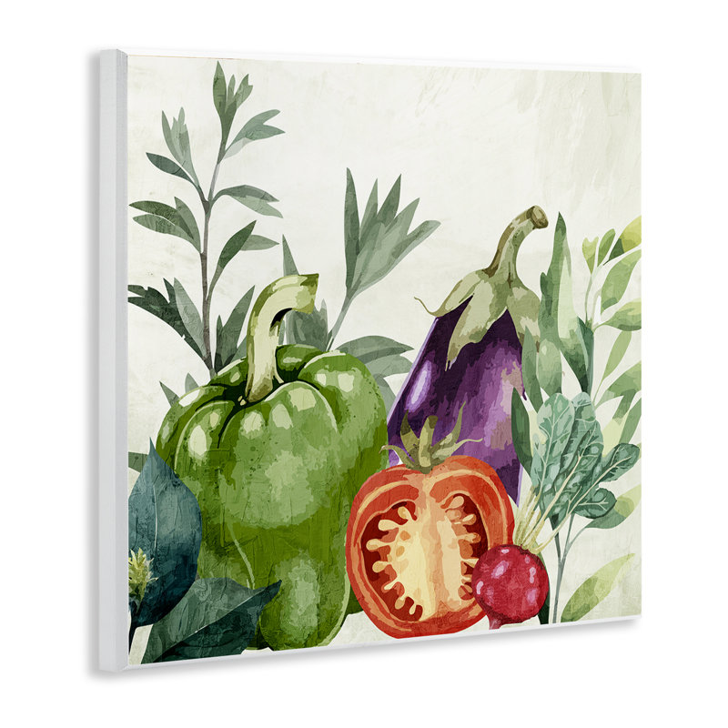 Plaque murale de légumes de jardin biologiques, design par Kim Allen