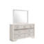 Commode double 7 tiroirs avec miroir Khylee