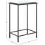 Table de bout en verre Bertillo
