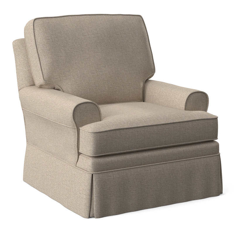 Belmont 32" Wide Swivel Armchair, Eggshell Crypton Performance; 0884-93