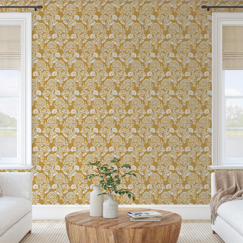 Kalaila Self-Adhesive Wallpaper Roll, Yellow