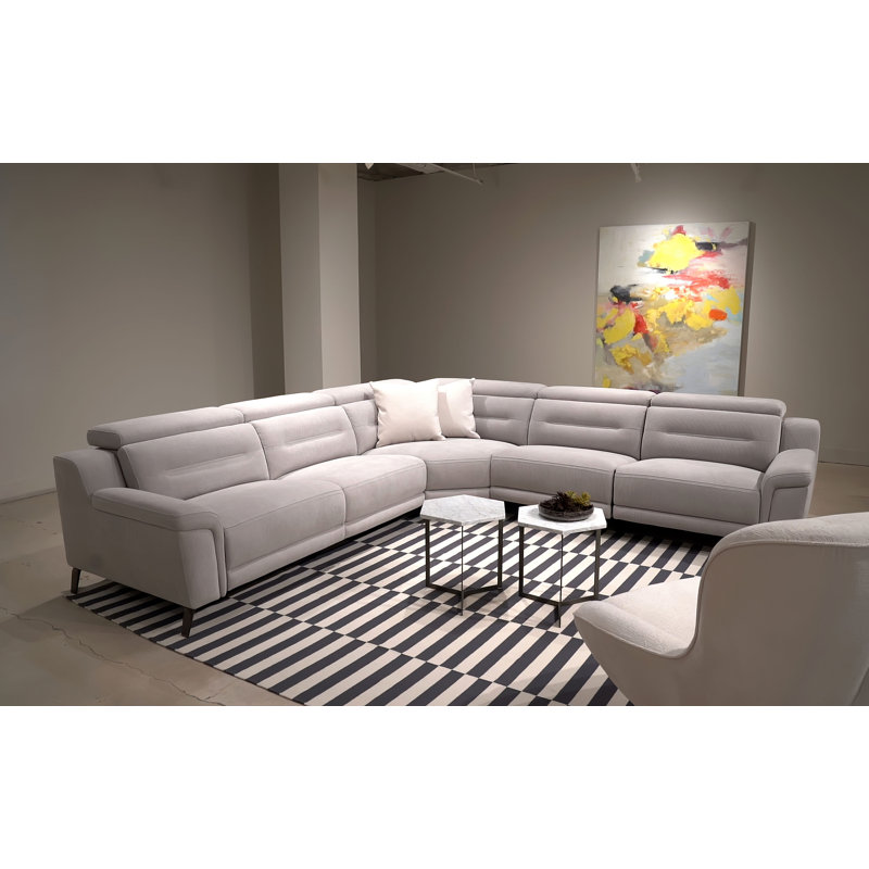 Canapé modulaire réversible en microfibre réversible de 130 po de largeur Lohrman