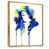 Toile avec cadre flottant or