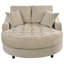 55" Modern Chaise Lounge Sofa Bed Upholstered Sofa Couch with Tufted Seat and Detachable Pillows-265802982