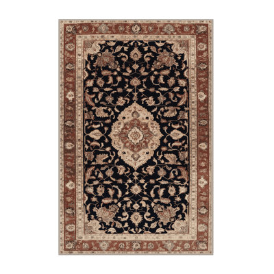 Tapis brun lavable à la machine