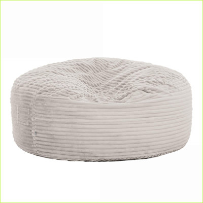 Fauteuil à billes 60 po en mousse viscoélastique Enfants | Taupe | Rond