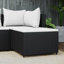 Repose-pieds d'extérieur avec coussins en rotin Chander-87937212-87937216