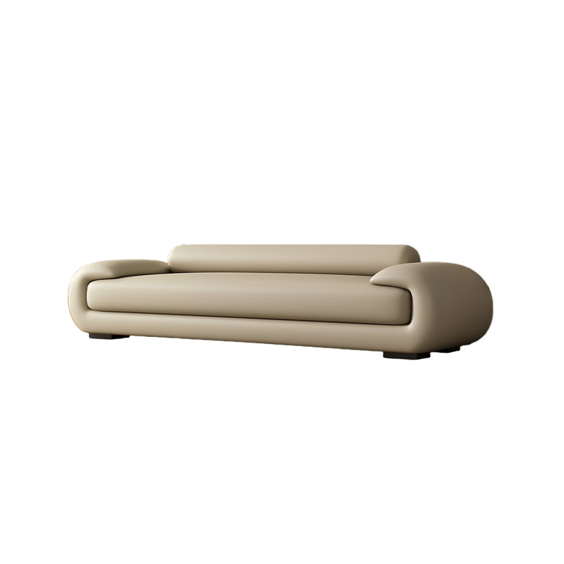 Laricka Leather Match Upholstered Bench, Off White
