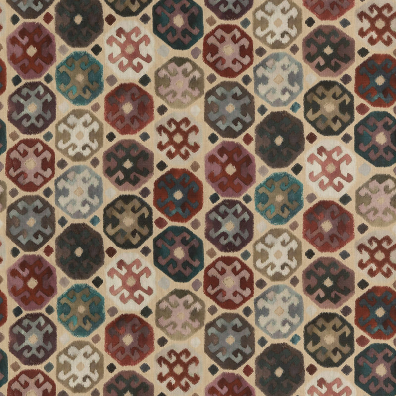 Modern Country I Curiosity 100% Linen Fabric, Teal