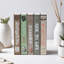 Ensemble de 12 livres décoratifs, pile de livres en carton scellé pour tablettes de maison de campagne, centres de mariage et décorations pour la maison