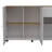 2-Drawer 2-Shelf Kitchen Island White And Pine