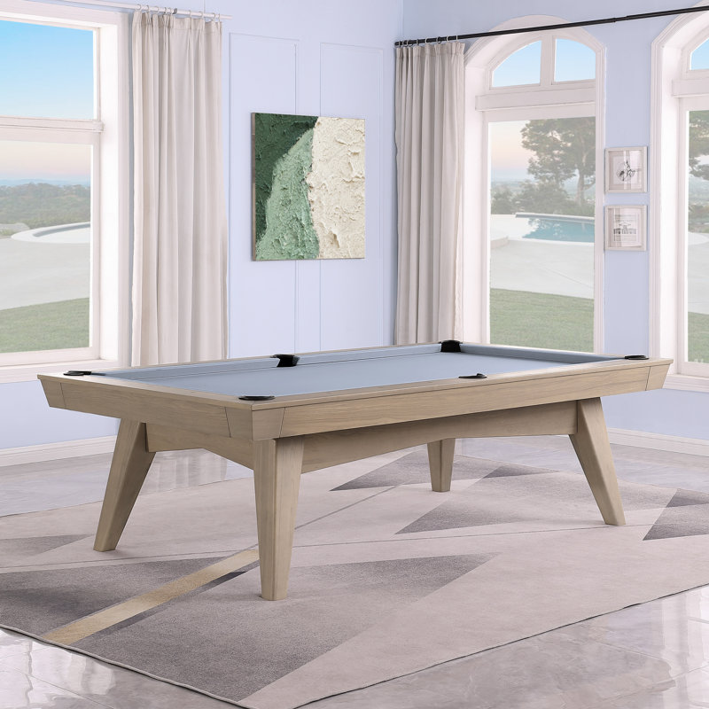 Table de billard sans ardoise ModArt, 7 pi, Vert pomme, Gris délavé