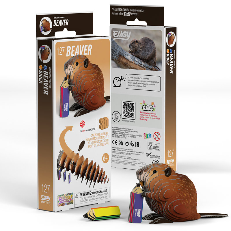 EUGY Beaver - casse-tête 3D