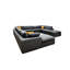 Grain de café modulaire entièrement rembourré avec coussins décoratifs-125543097