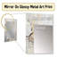 Grey and White Nature Split - Modern Rectangular Wall Mirror-1281237981