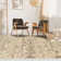 Abril Abstract Floral Fawn Indoor Area Rug – 100% Polypropylene Callicoon Design