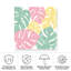 Toile pour l'extérieur «Monstera II Bright on White» de Sarah Adams-87945220