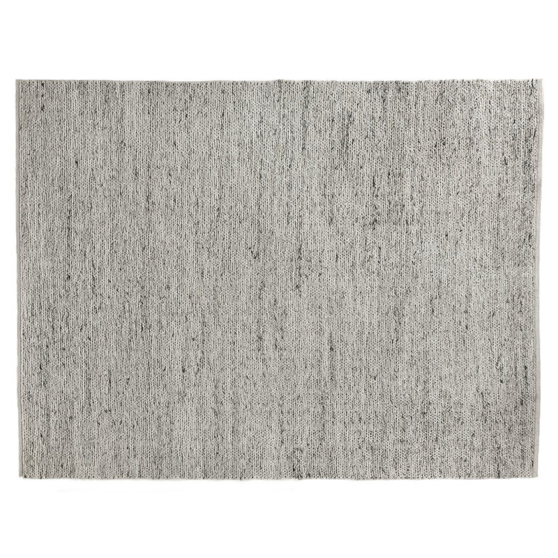 Lauryn Hand-Loomed Gray/Charcoal Area Rug, Rectangle 6' x 9'