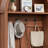 70.94-Inch Walnut-Colored Farmhouse-Style Floor Coat Rack With Hooks And Stool; Suitable For Foyer, Hallway, And Living Room.-1710107549