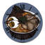 Horloge murale brune Ramen-1710332517