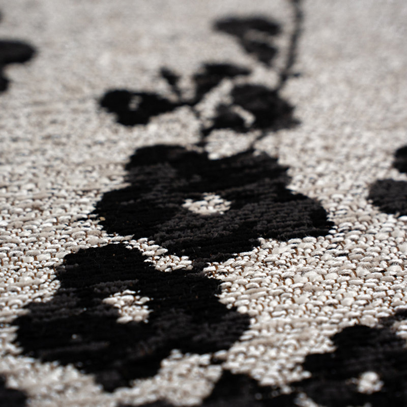 Sakura Night Snow Recycled P.E.T Area Rug, Square 140 cm