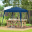 Pop Up Gazebo, Height Adjustable Party Tent Instant Event Shelter for Garden, Patio