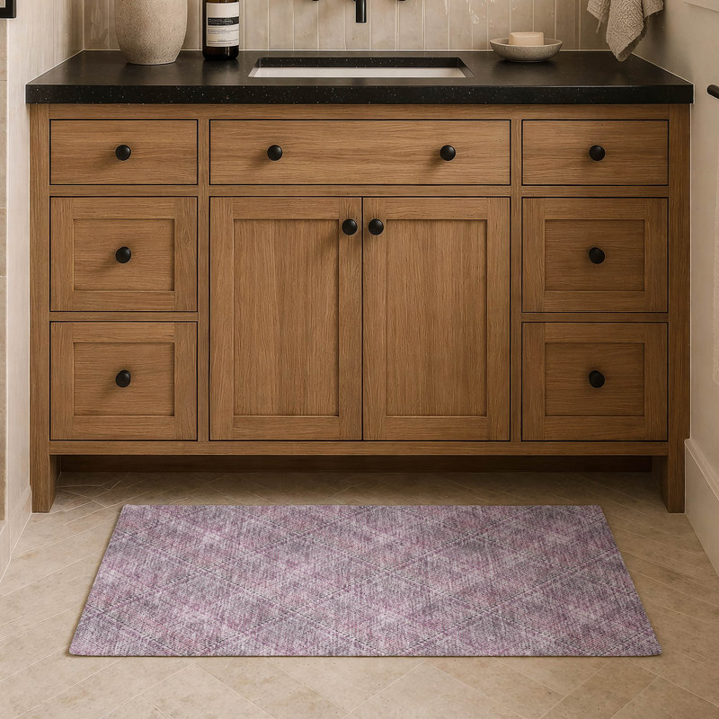 Tapis intérieur / extérieur lavable à la machine Chantille ACN2884, Rose, 1 pi 8 po x 2 pi 6 po