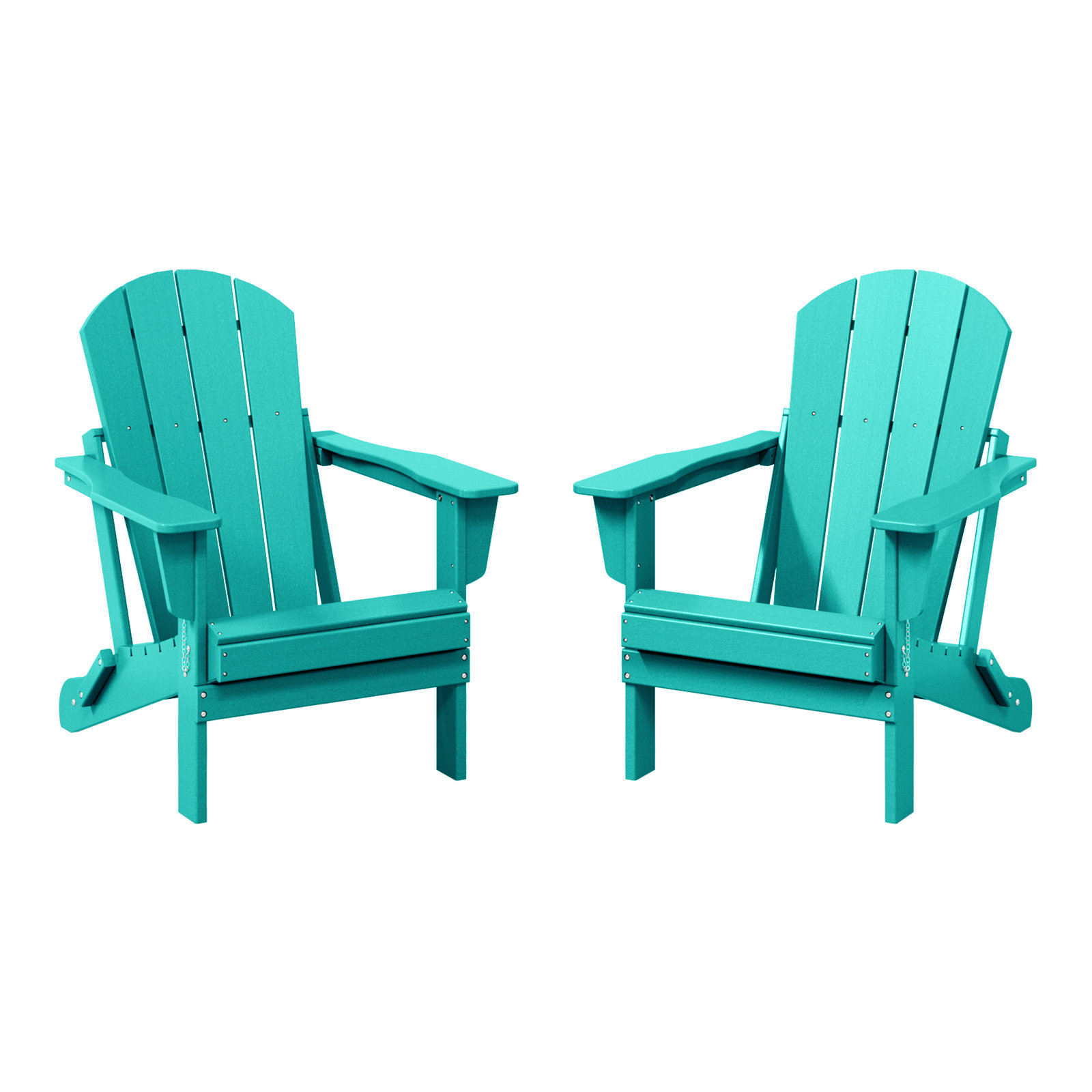 Laguna Foldable Outdoor Adirondack Set, Blue
