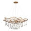 Laguna 6 - Light Unique / Statement Geometric Chandelier with Crystal Accents
