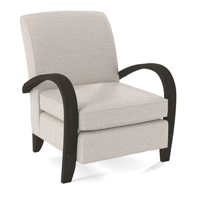 Vero Armchair, White Textured Performance; 0865-91, Antique Frost White