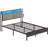 Jeffory Bed with Storage Headboard and Integrated Charging Station -789754276-740190964
