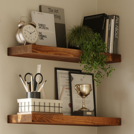 Stylish Storage Solutions: Shelves on Wall for Your Workspace