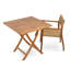 Pamela Teak 36" Folding Square Dining Table