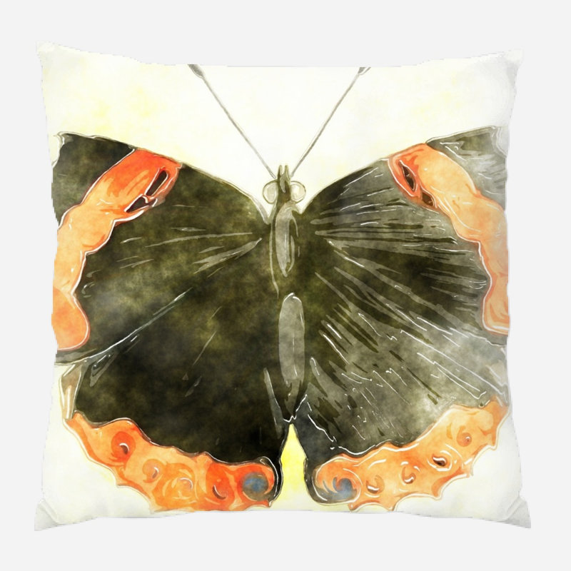 Coussin watercolour Murph, Microsuède, Intérieur