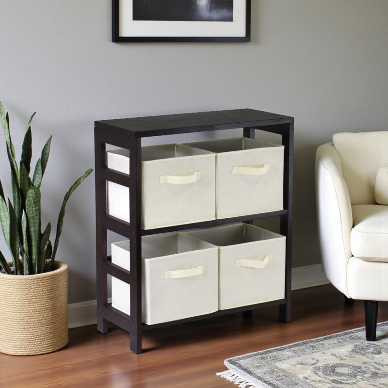 Étagère Cleante, Espresso / beige