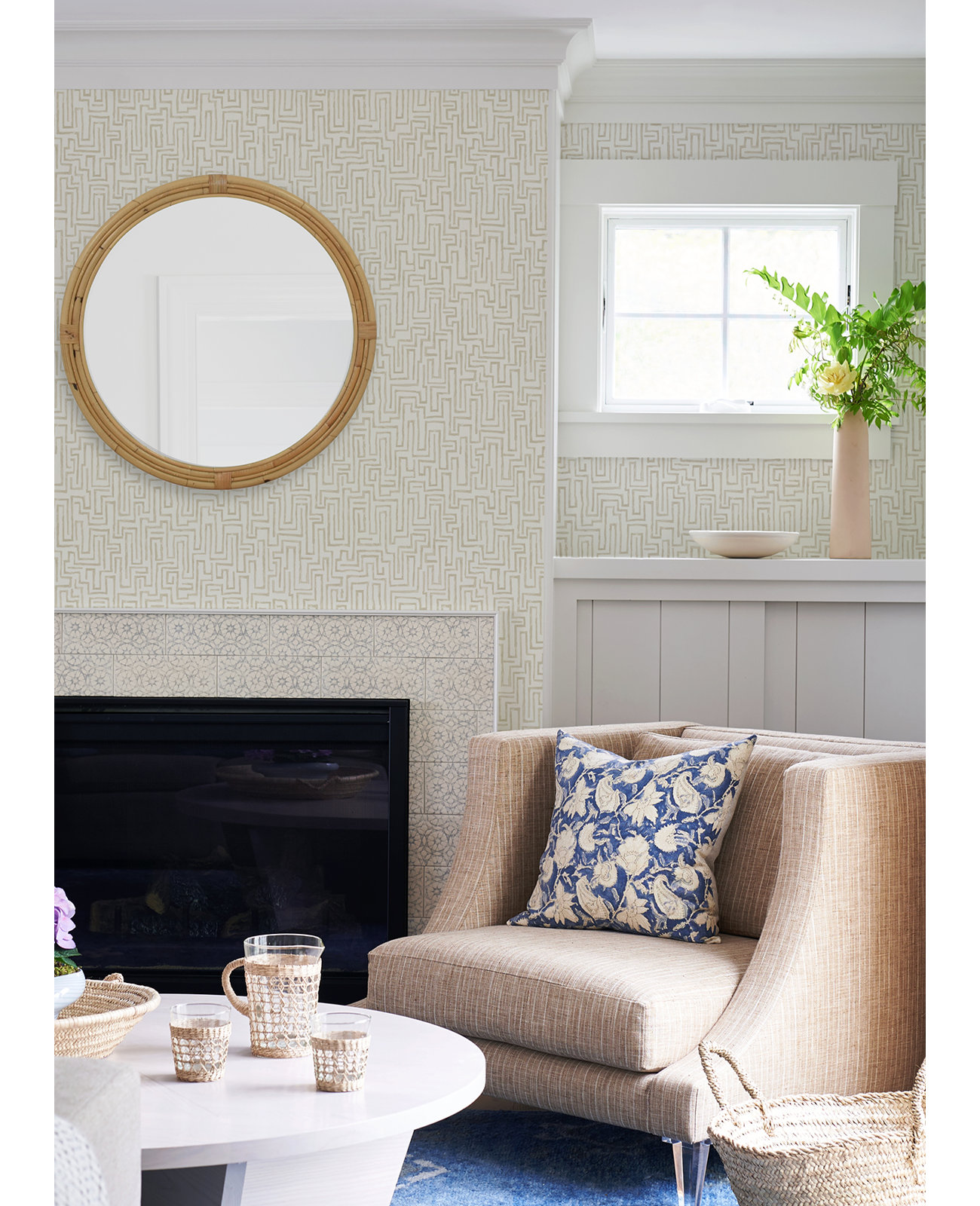 Delaney Wallpaper Roll, Beige