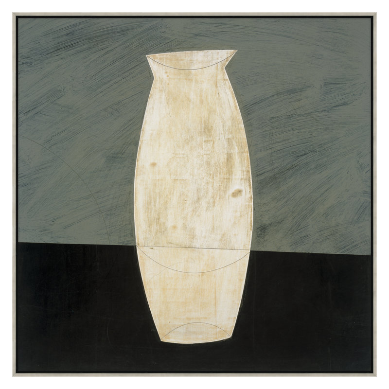 Vase 3 Print by JB Hall, 50" H x 50" W, Silver
