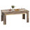 Table de salle à manger 63 "pour 4 à 6 personnes, table de cuisine en bois de ferme avec 4 pieds robustes, grand plateau de table épais, table de salle à manger rectangulaire pour couloir, cuisine, appartement
