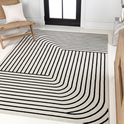 Tapis noir / blanc Odense
