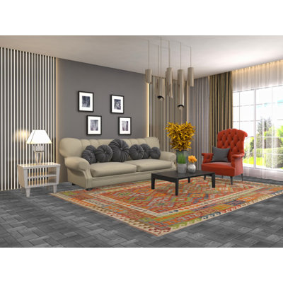 Tapis en laine South Western Kilim 7 x 10