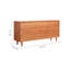Commode d'appoint moderne en bois massif avec rangement en bois massif