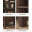 Vitrine de rangement ouverte à 5 niveaux avec bibliothèque à 5 niveaux H 70,9 po x l 30,7 po avec 5 tablettes pour le bureau à domicile, la chambre à coucher et le salon-119304226-132220229
